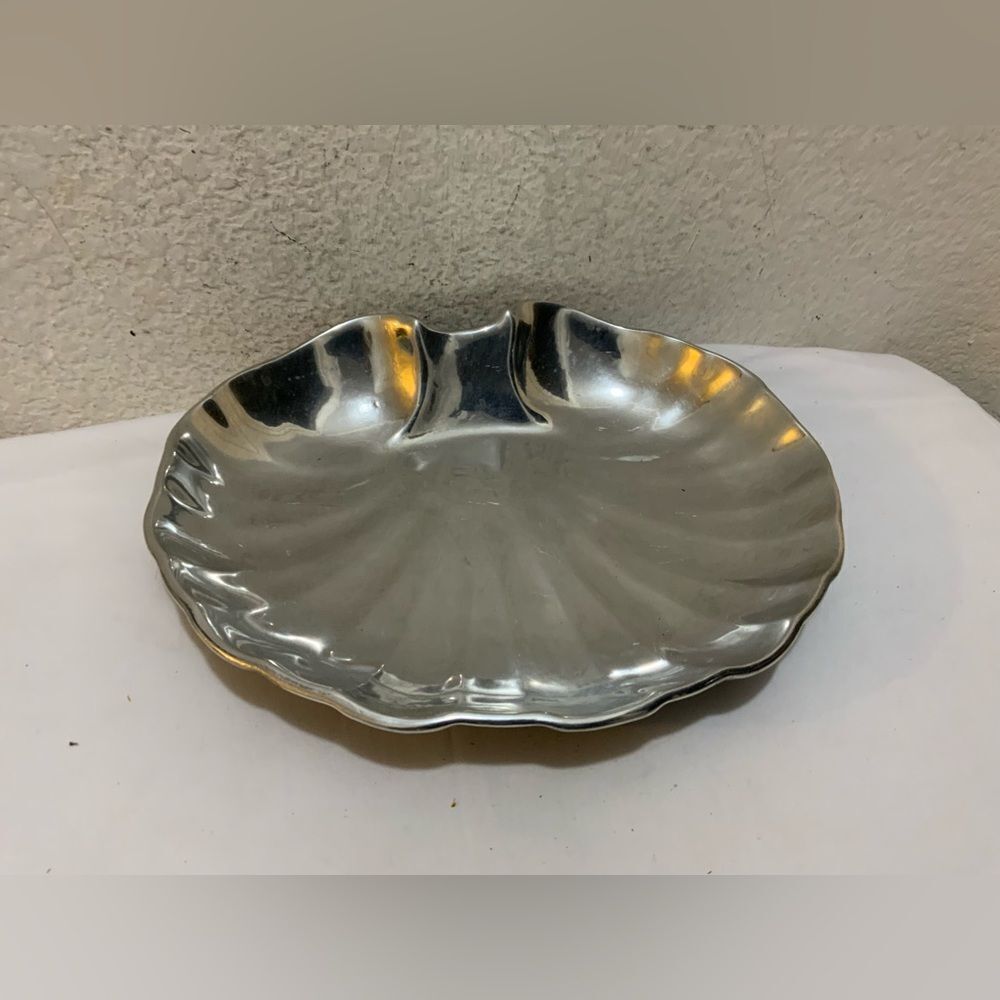 Serving Platter Wilton-Armetale Shell Hors D’oeuvre Scallop Silver Metal
